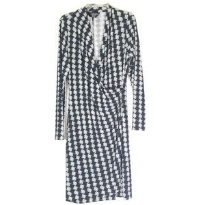 Kamali Kulture Dress Faux Wrap Geometric Print